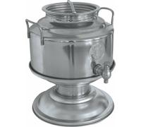 BIDONE CONTENITORE ACCIAIO INOX PER OLIO BELVIVERE LT.5 CON PIEDISTALLO INOX