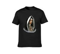 Mafioso Hombre Mother Mercy Camiseta Manga Corta Blanco Ropa Apparel Santificar Unisex Cotton T-Shirts Black M