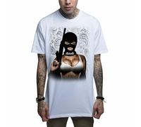 Mafioso Ride Or Die Pistole con Cappuccio Sci Maschera Tettona Sexy Donna AK-47