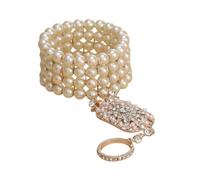 MAFKIATAMY Nuovo 2025 I Grandi Braccialetti Bella Moda Perla Gioielli Da Sposa Risultati Damigella D'Onore Trasparente Stretch Austriaco Set Per Le Donne Accessori Alla Moda Regalo Creativo, Formato