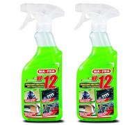 HP 12 MA-FRA Pulizia Motore Sgrassatore Universale Multiuso auto e moto 2x500 ml