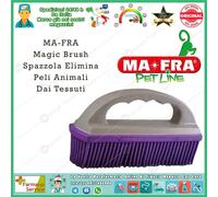 Mafra A0064 Spazzola Magic Brush Elimina Peli Animali Cani Gatti Tessuti Auto