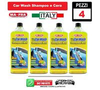 MAFRA CAR WASH SHAMPOO E CERA LUCIDANTE PROTETTIVO AUTOASCIUGANTE "H0930" X4