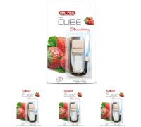 MAFRA, Deo Cube Strawberry, Profumatore Fragranza di Fragole, Rinfresca Abitacolo Auto e Piccoli Ambienti, Design Elegante a Forma di Cubo e Tappo in Legno, Profumazione a Lunga Durata Formato da 5ml