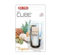 Ma-Fra, Deo Cube Tropical, Profumatore per Auto e Piccoli Ambienti, Frangranza Tropicale