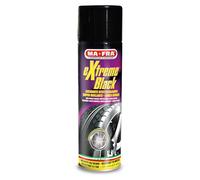 Ma-Fra, Extreme Black, Nero Gomme Spray Ultra Brillante, con Effetto Bagnato, Previene le Screpolature, Resistente a Pioggia e Lavaggi Frequenti, Formato 500ml