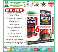 Mafra H0420 Polish Express Kit Shampoo Nanotech + Spugna Lavaggio Auto Moto