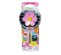 Ma-Fra, Hippy Flower Power, Profumatore Deodorante Auto, Design a Forma di Fiore in Gomma Profumata di Colore e Fragranza Rosa Speziata, Immergiti in un Prato Fiorito, Durata 6 Settimane, 1 Unità