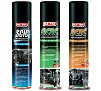 MAFRA KIT 3 SCIC SPRAY PULITORE RIVITALIZZANTE E LUCIDO PER CRUSCOTTO AUTO 600ML