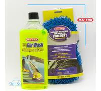 MAFRA KIT LAVAGGIO AUTO SHAMPOO E CERA 1L - SPUGNA IN MICROFIBRA PAD COMFORT