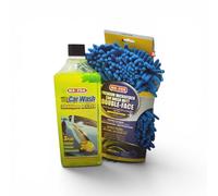 MAFRA KIT LAVAGGIO AUTO SHAMPOO E CERA + GUANTO DOUBLE FACE MICROFIBRA "H0930"