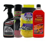 MAFRA KIT PULIZIA AUTO ESTERNI GOMME PNEUMATICI AUTO MACCHINA MAFRA SHAMPOO