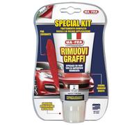 MAFRA, Kit Rimuovi Graffi per Carrozzeria Auto, Composto da Polish Lucidante e Pad in Microfibra, Adatto a Superfici Verniciate, Ideale per Rimuovere Graffi Superficiali e Attenuare quelli Profondi