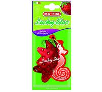 Ma-Fra, Lucky Star Frozen Strawberry, Profumatore per Interni Auto e Piccoli Ambienti, Fragranza alla Fragola, Design Innovativo, Fragranza Regolabile e Duratura, Facile da Appendere, 1 Unità