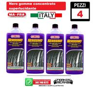 MAFRA NERISSIMO LUNGA DURATA PULISCE LUCIDANTE RAVVIVA PNEUMATICO NERO GOMME X4