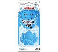 Ma-Fra, Scimpanzen Blue Ocean Calm & Balance, Profumatore Auto in Gomma Profumata, Ispirato alla Filosofia Zen, Fragranza Fresca come il Mare e Speziata come le Notti d’Estate, 1 pezzo