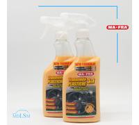 MAFRA x2 TRATTAMENTO 3IN1 PLASTICHE AUTO LUCIDA PROTEGGE RAVVIVA INTERNI 500ML
