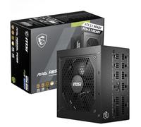 MSI MAG A850GL - Alimentatore PCIE5, 850 W, 80 Plus Gold, completamente modulare, ATX 3.0, supporto GPU PCIe 5.0, cavi piatti neri, garanzia 7 anni