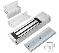 Mag Lock 500KG / 1200LB di Holdings Force elettromagnetico commerciale serratura 12 V, indicatore LED quando chiuso opzioni NO/NC, per sistema di controllo accessi con staffe L & Z
