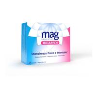 Mag Ricarica 24 Bustine - Integratore Con Magnesio Pidolato, Magnesio Ossido e Vitamina B6 Contro Stanchezza Mentale E Fisica