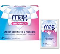 Mag Ricarica Integratore Magnesio Vitamina B6 per Stanchezza, 24 Bustine