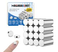 MAGABALLNET 100 pcs calamite potenti, magneti neodimio 8 * 3mm, calamite piccole rotonde in terre rare, magneti frigorifero, magneti per lavagne bianche, magneti piatti