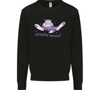 Magari Mai Pigro Gatto Che Dorme Felpa Per Bambini