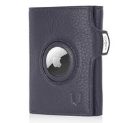 MAGATI Portafoglio sottile con scomparto per monete, protezione RFID - Mini portafoglio da uomo e donna piccolo - il Santo porta carte - porta carte di credito - scomparto per carrello della spesa -