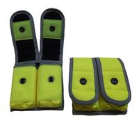 Magazine Ammo Pouch "Aegis" Hi Viz Double MOLLE 9mm Supporto Accessori X2 NEW