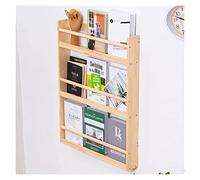 Magazine Rack Organizer Rack Home Wall-Mounted Bookshelf, Children's Picture Book Organizer Rack, 1/2/3 Tier Storage Shelf for Toy/Crafts/Files, Saving Space, Solid Wood Frame ( Color : 3 Layer , Size