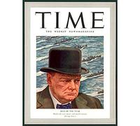 Magazine War 1941 Winston Churchill 'Man Of The Year' Time Art Print Poster Wall Decor 12X16 Inch Copertina di Magazine Guerra Chiesa Manifesto Parete