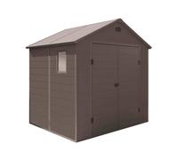 Magazzini Cosma S.P.A. Home, casetta da giardino marrone 134x192x204 HOME, CASETTA DA GIARDINO MARRONE 134x192x204