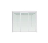 Magazzini Cosma S.P.A. Laterale policarbonato per pergola bioclimatica, lato da 3 m, bianco Laterale policarbonato per pergola bioclimatica, lato da 3 m, bianco