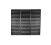 Magazzini Cosma S.P.A. Laterale scorrevole con lamelle per pergola bioclimatica, lato da 3m, antracite Laterale scorrevole con lamelle per pergola bioclimatica, lato da 3m, antracite