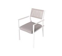 Magazzini Cosma S.P.A. Maracay, poltrona impilabile con cuscino bianco Maracay, poltrona impilabile con cuscino bianco