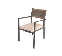 Magazzini Cosma S.P.A. Maracay, poltrona impilabile con cuscino taupe Maracay, poltrona impilabile con cuscino taupe