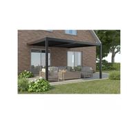 Magazzini Cosma S.P.A. Pergola bioclimatica grigio scuro 4x4, addossata Pergola bioclimatica grigio scuro 4x4, addossata