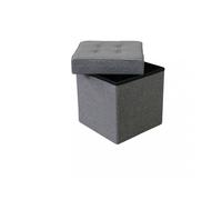 Magazzini Cosma S.P.A. POUF CONTENITORE QUADRATO IN STOFFA Grigio scuro POUF CONTENITORE QUADRATO IN STOFFA Grigio scuro