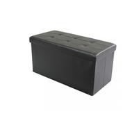 Magazzini Cosma S.P.A. POUF CONTENITORE RETTANGOLARE IN ECOPELLE Nero POUF CONTENITORE RETTANGOLARE IN ECOPELLE Nero