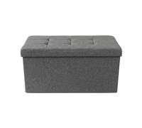 Magazzini Cosma S.P.A. POUF CONTENITORE RETTANGOLARE IN STOFFA GRIGIO SCURO POUF CONTENITORE RETTANGOLARE IN STOFFA GRIGIO SCURO