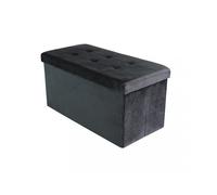 Magazzini Cosma S.P.A. POUF CONTENITORE RETTANGOLARE IN VELLUTO NERO POUF CONTENITORE RETTANGOLARE IN VELLUTO NERO