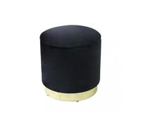 Magazzini Cosma S.P.A. POUF CONTENITORE ROTONDO IN VELLUTO NERO POUF CONTENITORE ROTONDO IN VELLUTO NERO