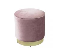 Magazzini Cosma S.P.A. POUF CONTENITORE ROTONDO IN VELLUTO ROSA POUF CONTENITORE ROTONDO IN VELLUTO ROSA