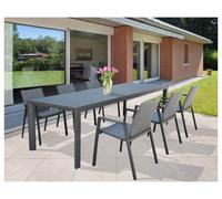 Magazzini Cosma S.P.A. Tavolo houston 160/240 x 100, antracite TAVOLO HOUSTON 160/240 X 100, antracite