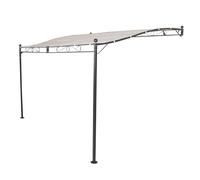 Gazebo Pergola in acciaio veranda addossata fissaggio a parete mt 3,5x2,5 Mirelle