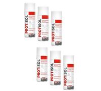 Magazzini GM PROTISOL,Protettivo Isolante Spray,Filmante Trasparente con Effetto Semi-Lucido Isolante per Metalli, Legno, Ceramica, Plastici, 400ml (6)