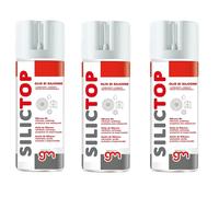 Magazzini GM SILICTOP, Olio di Silicone Spray, ideale x legno, plastica 3pzX400m