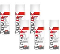 Magazzini GM ULTRAZINC, Spray Zincante a Freddo, 98% Zinco Puro, Asciugatura 2 Min, Anticorrosivo, Valvola 360°, 400ml (6)