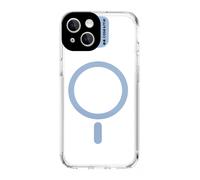 case&me cover trasparente con modulo MagSafe per iPhone 15, compatibile con MagSafe, protezione per fotocamera, rosa