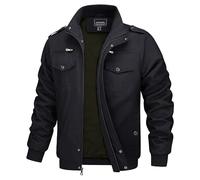 MAGCOMSEN Giacca da Uomo Antipioggia Primavera Autunno Bomber Aviatore Leggero Giubbotto